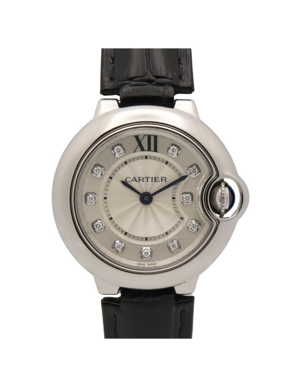 Cartier Watch Ballon Bleu SM Diamond 4 Silver Stainless Steel
